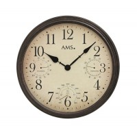 Nástenné hodiny 9463 AMS meteostanica 42cm