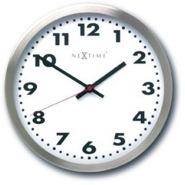 Designové nástenné hodiny Nextime Arabic White 34cm