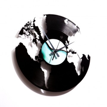 Nástenné hodiny Discoclock 014 World 30cm
