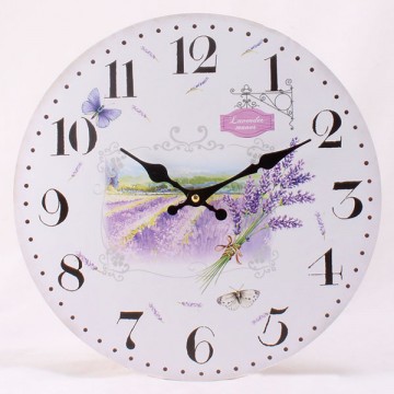 Nástenné hodiny HLC, Lavender, 34cm