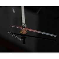 Nástenné akrylové hodiny Trim Flex z112-1-0-x, 30 cm, čierne
