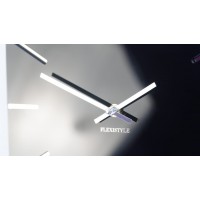 Nástenné akrylové hodiny Exact Flex z119-1-0-x, 50 cm, čierne