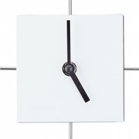 Nástenné hodiny s 12 fotorámikmi biele, rd1960 35cm