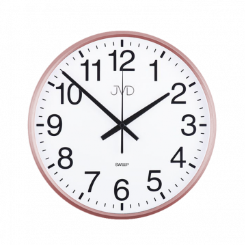 Nástenné hodiny JVD HP684.3 Rosé, sweep, 31cm